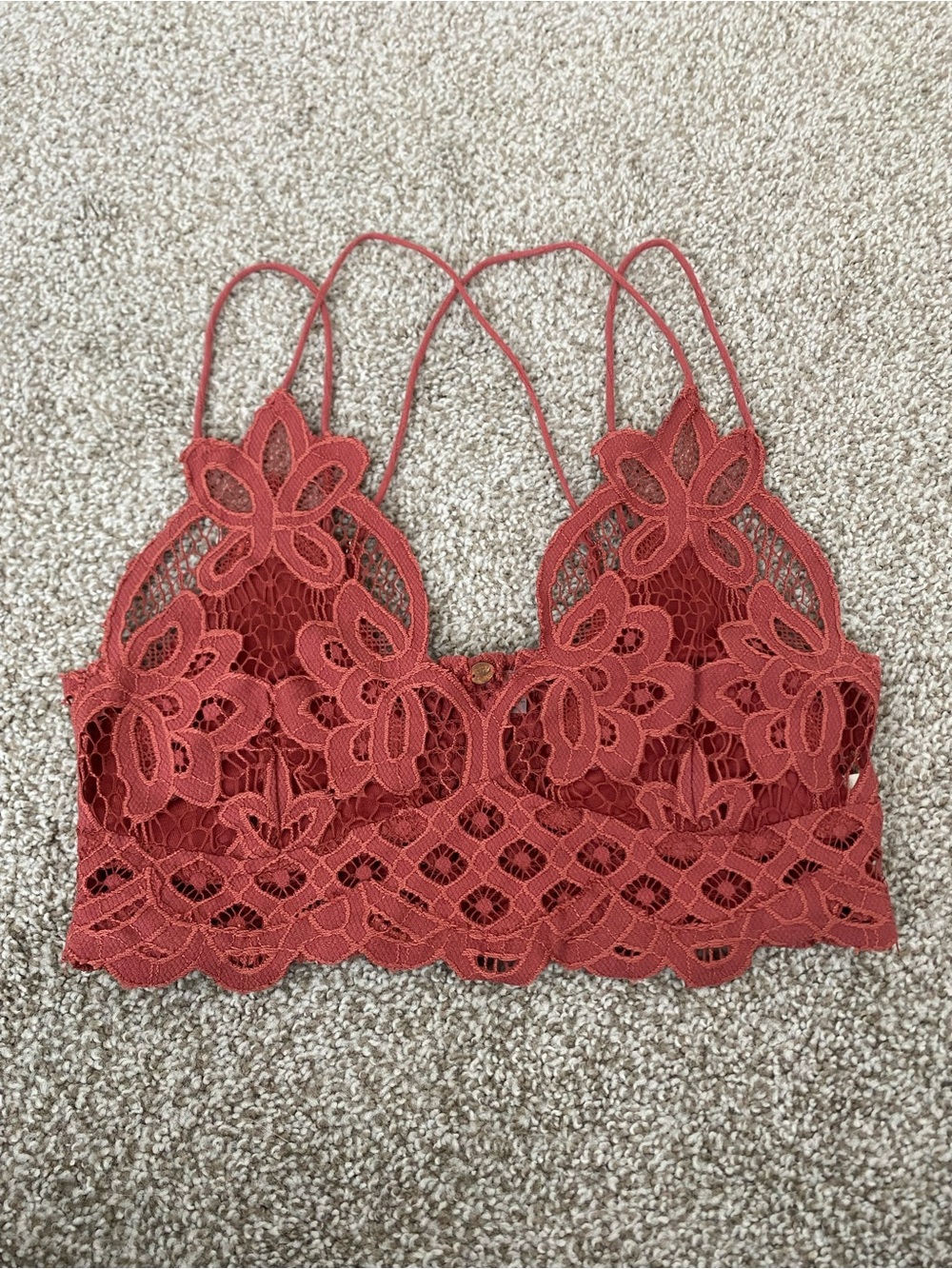 Free People Adella Lace Bralette (Copper)